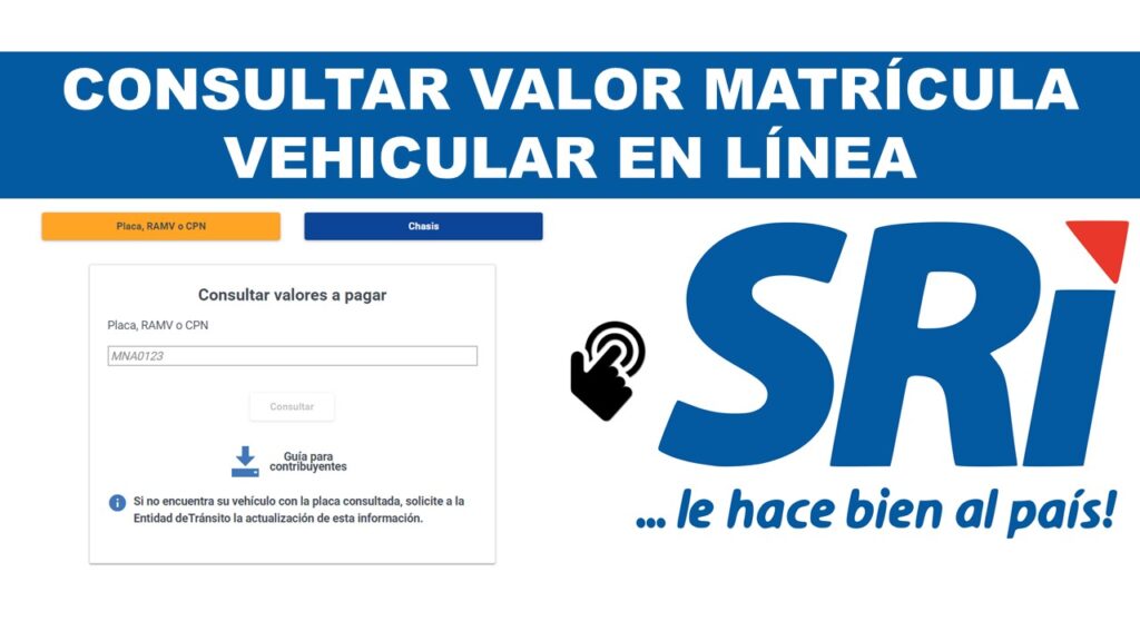 Consultar Valor Matrícula Vehicular en el SRI