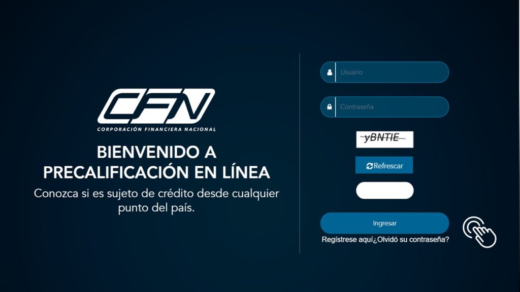 Precalificación a Créditos en Línea de la Corporación Financiera Nacional