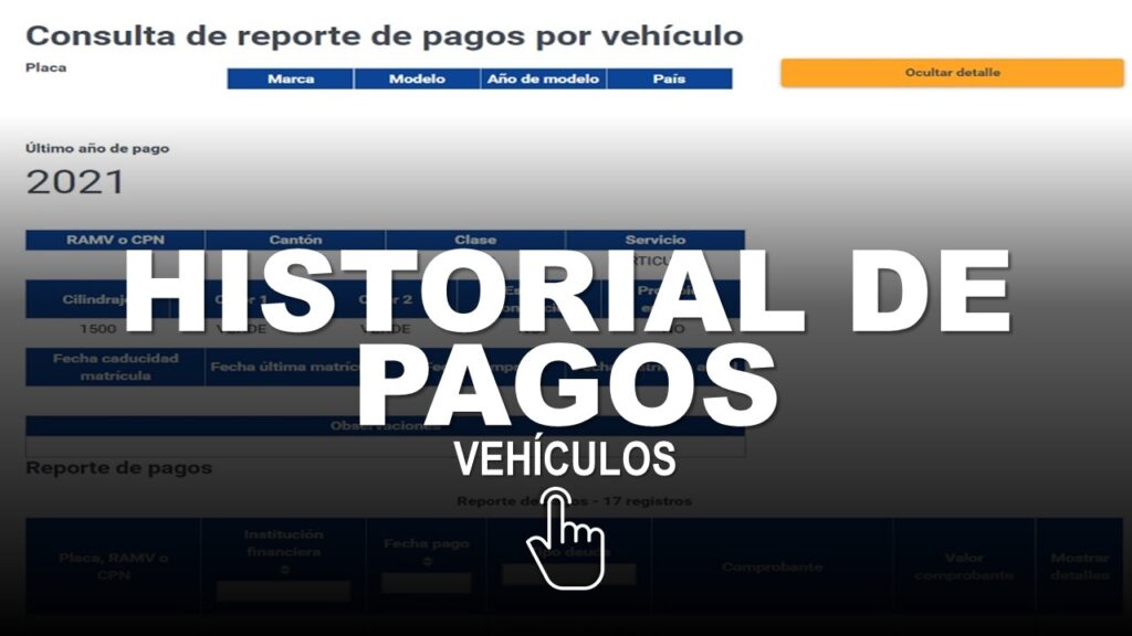 Historial de Pago de Vehículos SRI