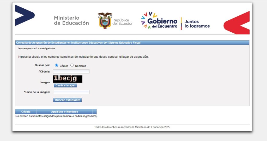Consulta Asignación Cupos Regimen Costa - Galápagos
asignación de cupos 2022
juntos.educacion.gob.ec consulta
cas asignacion de cupos 
www.educacion.gob.ec inscripciones 2022
juntos.educacion.gob.ec 2022
ministerio de educación asignación de cupos
www.educacion.gob.ec inscripciones
