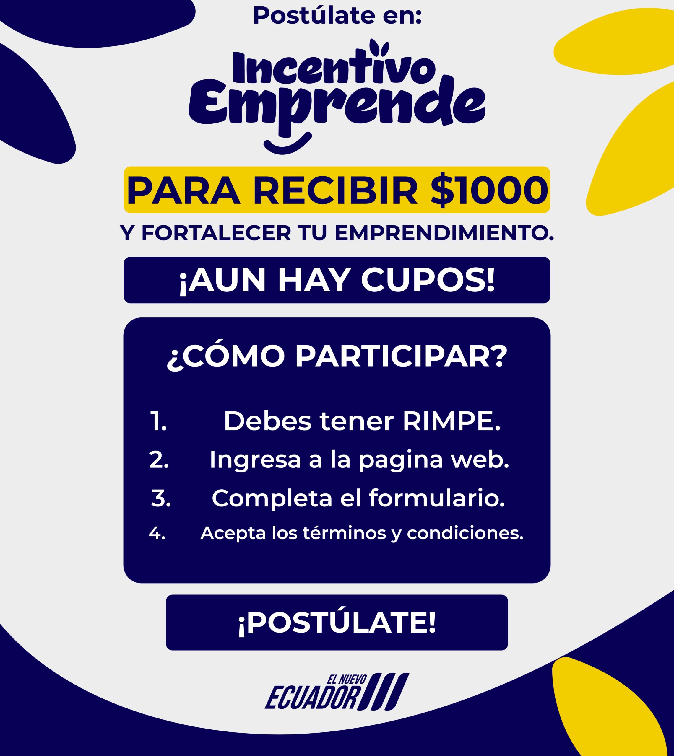 Cómo Acceder al Bono Incentivo Emprende 2025 en Ecuador